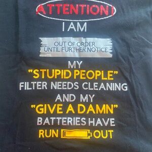 Black Graphic T-Shirt with Bold Print